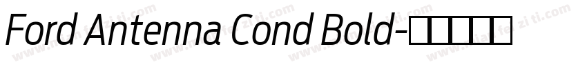 Ford Antenna Cond Bold字体转换